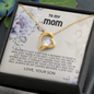 To My Mom Necklace Gifts Meaningful Gift to Mom from Son, Sentimental Mother's Day Gift for Mom from Son, Unique Moms Birthday Gift Ideas, Mom's Birthday Gift Happy Mother's Day Gift 2025 Jewelry with Message Card and Gift Box