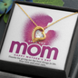 Love You Mom Forever Love Necklace, Mom Gifts Jewelry Mothers Anniversary Jewelry Gifts for Women Birthday Unique Necklace With Heartfelt Message & Lighted Box, Mother Necklace, Jewelry for Mom