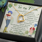 To My Mom I will always be your Little Girl, Love Your Daughter Gifts, To My Loving Mom Necklace I Love You Mom Knot Pendant Necklace Gifts From Daughter Mom's Birthday Gift Mother's Day Gift Jewelry with Message Card and Gift Box