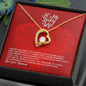 To My Lovely Wife - Forever Love Necklace - Love Your Husband - To My Wife Necklace From Husband - To My Soulmate Necklace For Women - Necklace For Wife From Husband