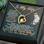 To My Wife I'll Be By Your Side Love Your Husband - To My Wife Necklace From Husband - To My Soulmate Necklace For Women - Wife Birthday Gift - Anniversary Gift For Wife from Husband