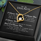 To My Soulmate - Alluring Necklace - Gift for Wife - Necklace for Wife - Gold Necklace for soulmate - To My Wife Necklace From Husband - Necklace for Sweet Heart