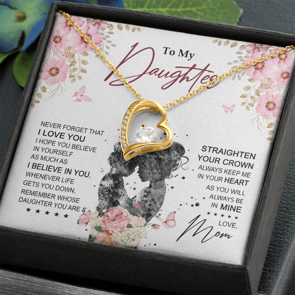 To My Daughter Necklace From Mom With Heartfelt Message & Elegant Box Gifts For Daughter, Beautiful Jewelry Gift On Graduation Birthday 2026