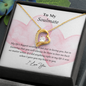 To My Soulmate - I Love You Necklace - To My Wife Necklace From Husband - Wife Birthday Surprise- Golden colour Neckless for Beloved wife - Best Birthday Gift for her