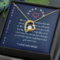To My Loving Mom Necklace I Love You Mom Forever Love Necklace Gifts From Daughter Son Mom's Birthday Gift Happy Mother's Day Gift 2025 Jewelry with Message Card and Gift Box
