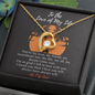 To The Love of My Life - Love-Knot - All My Love - To My Beautiful Wife Necklace Boxed Jewellery - Personalised Card Gift for Wife from Husband Lover - Romantic message for wife - Gift for Girlfriend