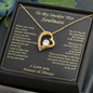 Gift For Your Soulmate - You Are My Inspiration - Love Knot - Valentines Day Gifts For Wife -  Wife Birthday Gift - Anniversary Gift For Wife from Husband - White Gold Name Necklace - Anniversary Gift For Wife