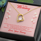 To My Mommy Love Your Tommy Necklace, Mom To Be Gift - Pregnancy Gifts for Expecting New Mom to Be, Forever Love Necklace Cute Gifts for Women Mommy New Mother First Time Mom Maternity Presents Mothers Day Christmas Jewellery Ideas